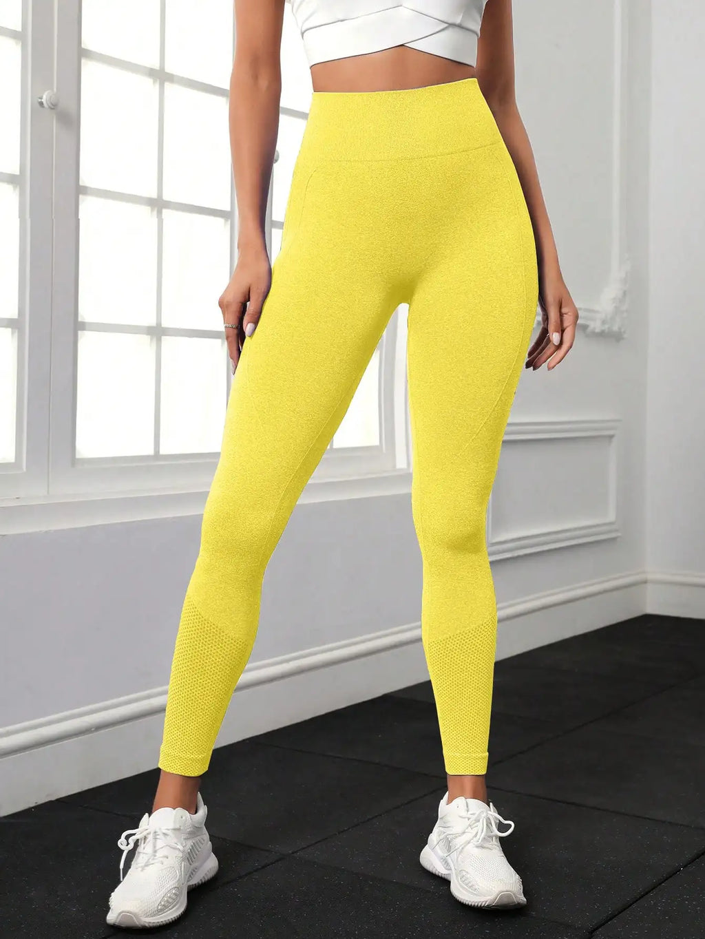 Women Seamless Yoga Leggings High Waist Push Up Tights For Gym Workout Running Fitness Daily Wear