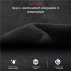 Winter Fleece Sports Shirt Men High Neck Compression Shirt Long Sleeved Training Top High Stretch Undershirt
