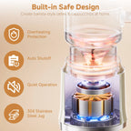 BioloMix 7-in-1 Detachable Electric Milk Frother Steamer Automatic Hot Cold Foam Maker for Coffee And Hot Chocolate