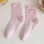 Fashion Sweet Cute 3D Animal Ears Pig Hosiery Winter Warm Cartoon Socks for Children Harajuku Cotton Soft Home Floor Sock