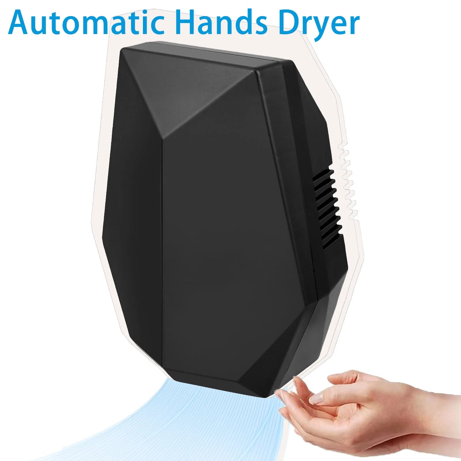 Wall Mounted Automatic Hand Dryer Sensor US Plug High Power Motor Compact  Dryer Sensor Quiet Dryer for Kitchen Bedroom Hotel Main image