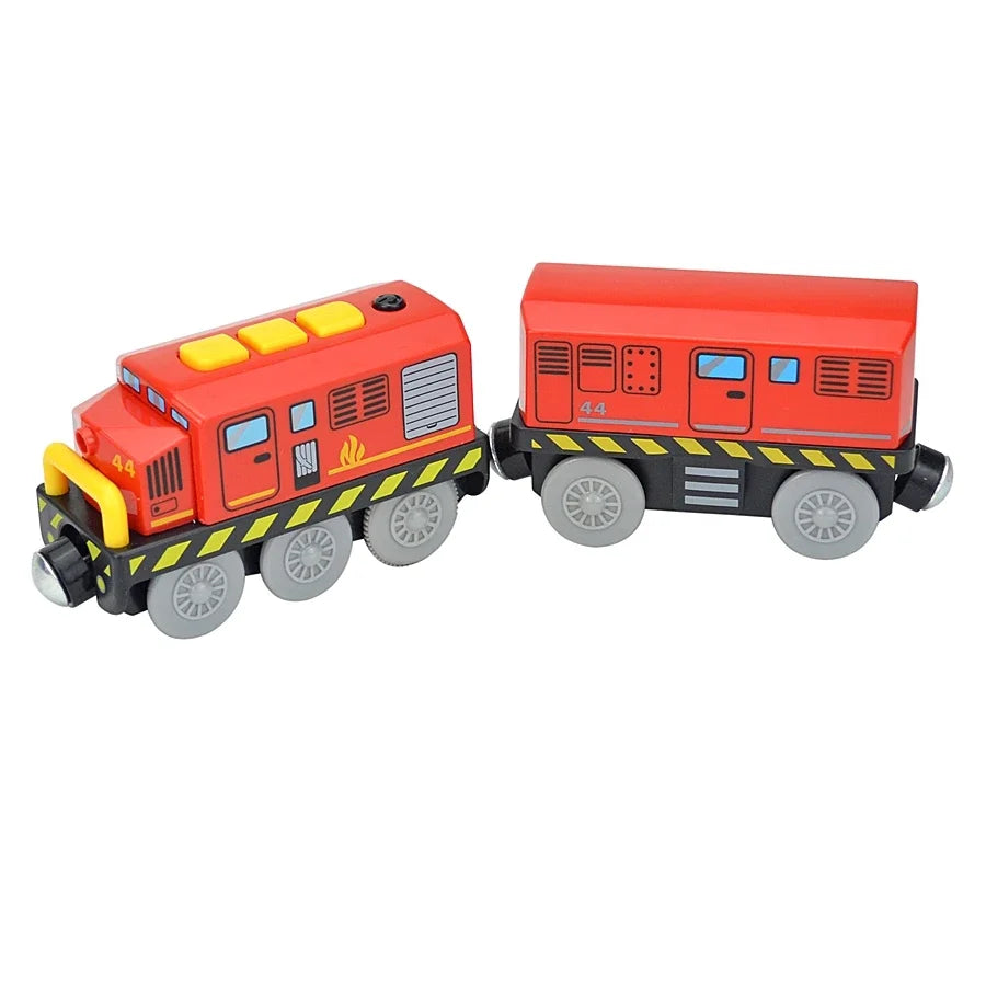 Locomotive Magnetic Car Electric Train Toys Fit All Brand Biro Wooden Diecast Slot Train Track Railway Educational Toys For Kids