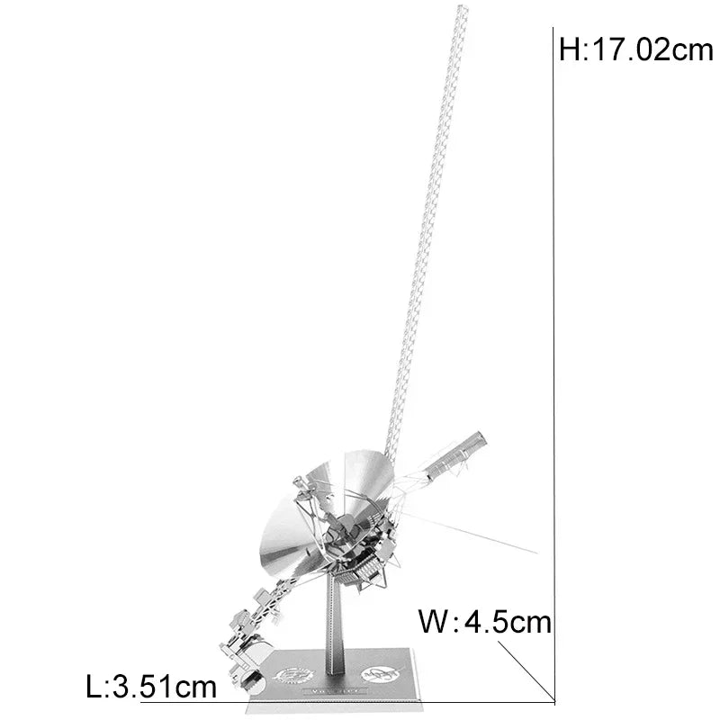 Space Exploration 3D Metal Puzzle Shuttle Hubble Space Telescope Mars Rover Model Toy for Kids Creative Jigsaw Puzzle Gift Toys