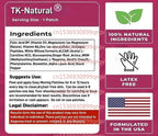 30 Patches Nerve Health Support Transdermal Patches with Folic Acid, Pea, Glucosamine, MSM, Vitamin B Complex, Alpha Lipoic Acid