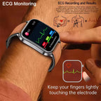 2026 New Health Smart Watch Laser Therapy Reduce Three Highs Blood Oxygen Pressure Uric Acid Blood Lipid ECG Smartwatch For Man