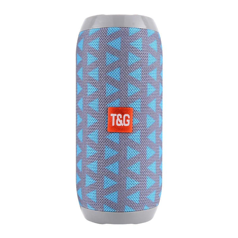 TG117 Portable Outdoor Wireless Bass Speaker With Charging Cable And Aux Cable - FM TF USB Plug-in Card Compatible