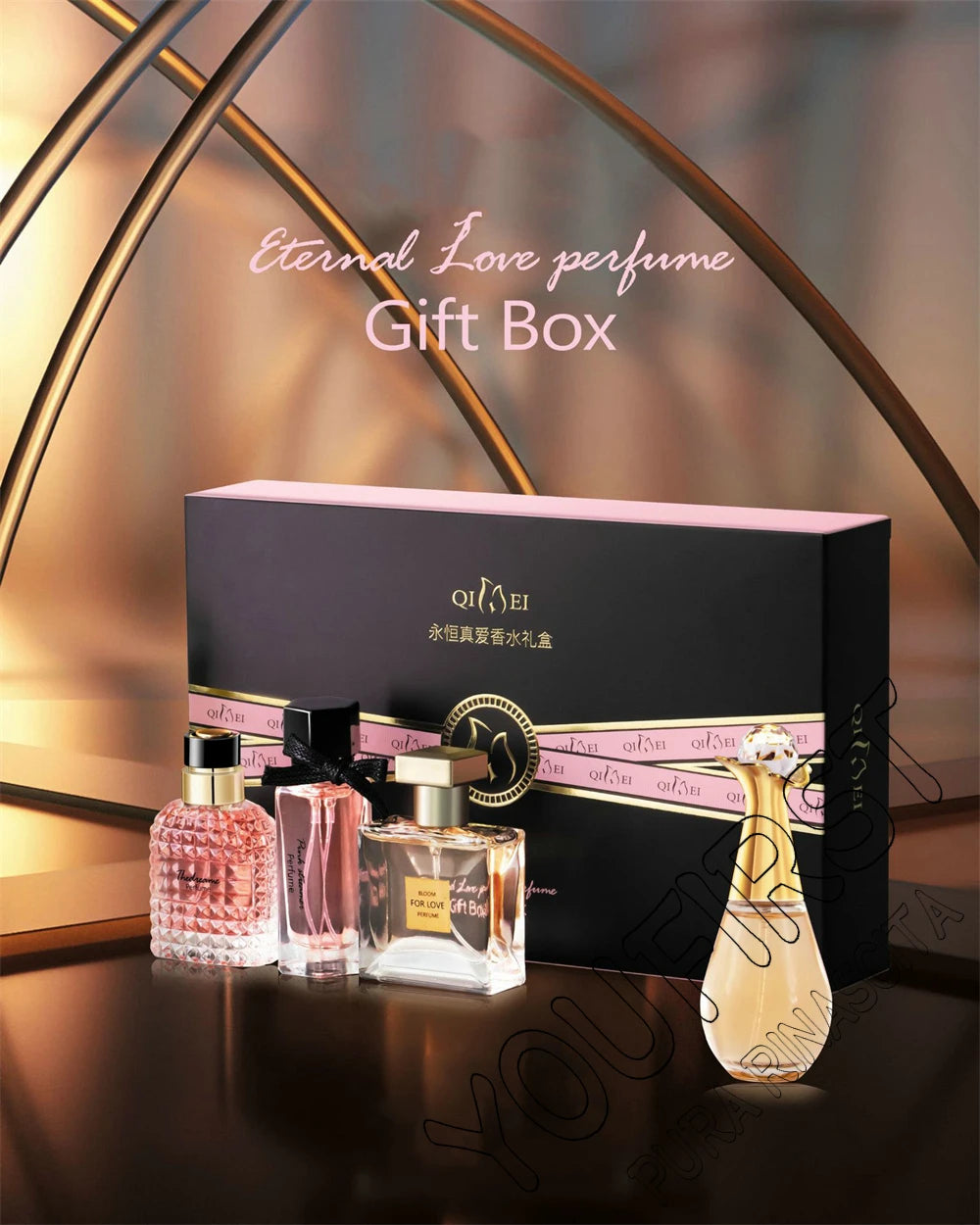 Luxury Brand Perfume Women духи Eau De Parfum Femme Gift Box 4Pcs Set 100ml Perfumes De Mujer Natural Floral Fragrance Spray