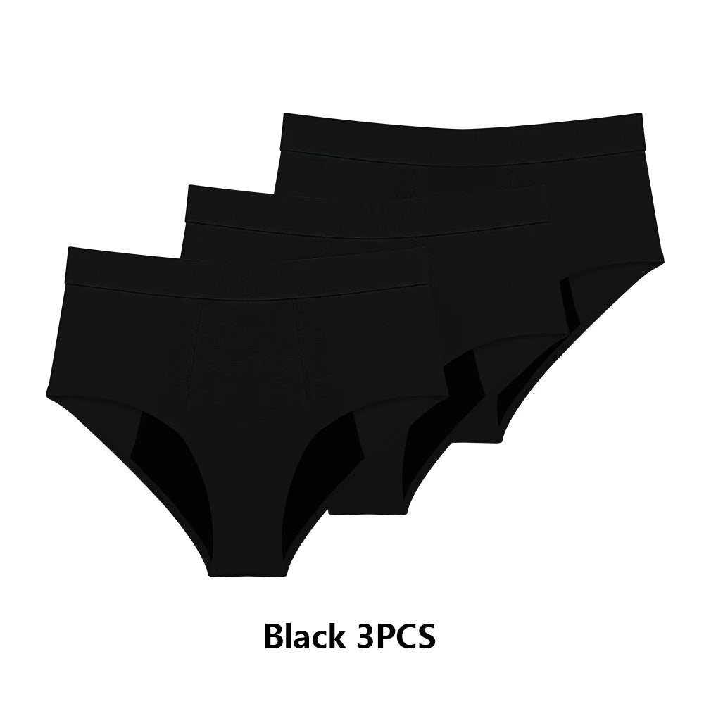 3PCS/Lot Menstrual Panties Woman Very Abundant Flow Menstruation Underwear High Waist Leak Proof Period Panties for Girls Set