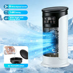 Desktop Air Conditioning Fan 300ML Water/Ice Cooling Fan 6 Speeds Small Air Conditioner Humidifier Cooler Fan With Ambient Light