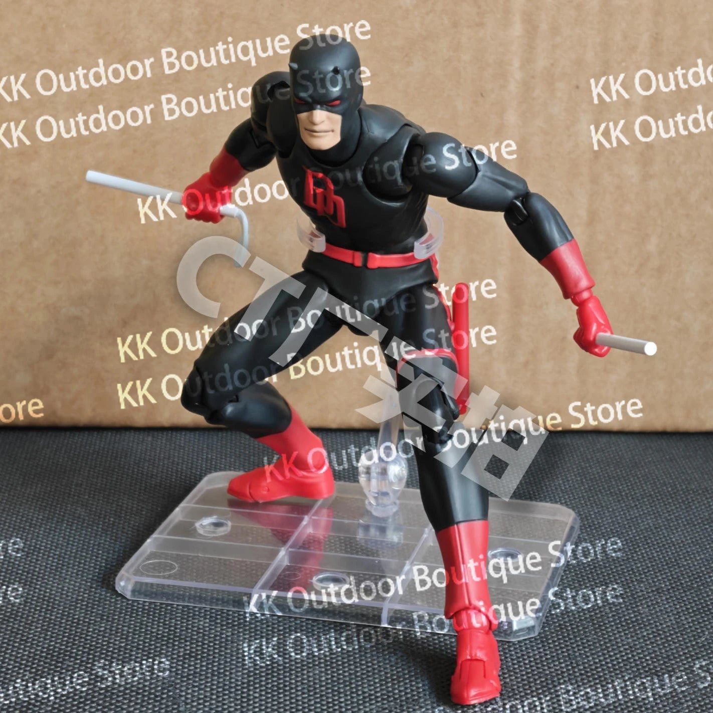 In Stock Ct Toys Daredevil Black 999 Red Mafex 223 Figure Comic Version Anime Action Figure Figurine Statue Model Gift Kids Toys