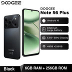 Global Version DOOGEE Note56 Plus Android 16 Smartphone 48GB+256GB 6150mAh Large Battery 6.56'' 90Hz Display 50MP Camera NFC