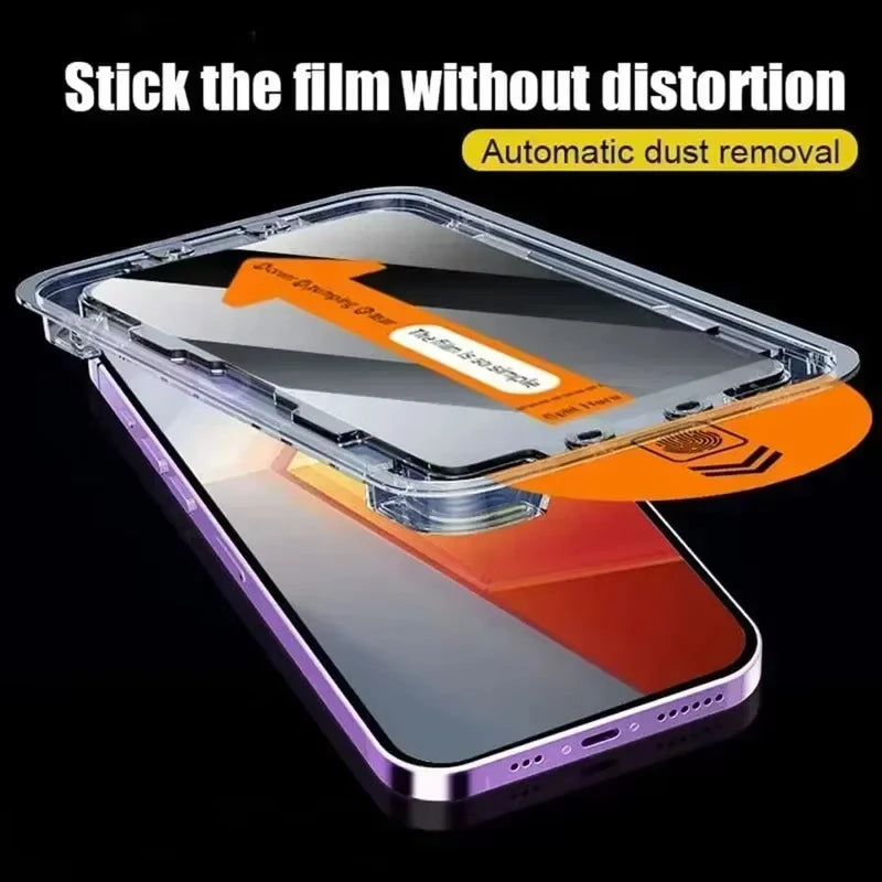 5PCS Dust Free Privacy Screen Protector For iPhone 17 Pro Max  16 Pro Max 15 14 11 12 13 X XR 16e Air Anti-spy Glass Easy Insta