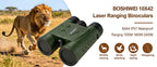 BOSHIWEI 10x42 HD Binoculars with Laser Rangefinder IPX7 Waterproof Ergonomic Design for Long Time Outdoor Viewing and Measuring
