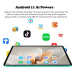 Sauenaneo PC Tablet 4GB RAM  64GB ROM (1TB Expansion) Supports Google Office Dual SIM Cards Dual cameras Android 11