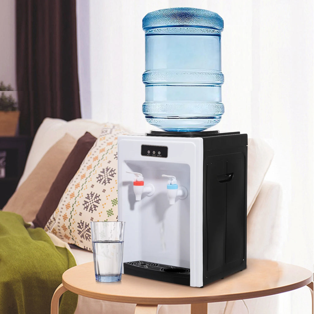 Water Dispenser, Electric Hot Water Dispenser,  Drinking Fountain Office Home Hot and Cold Table Drinking Machine