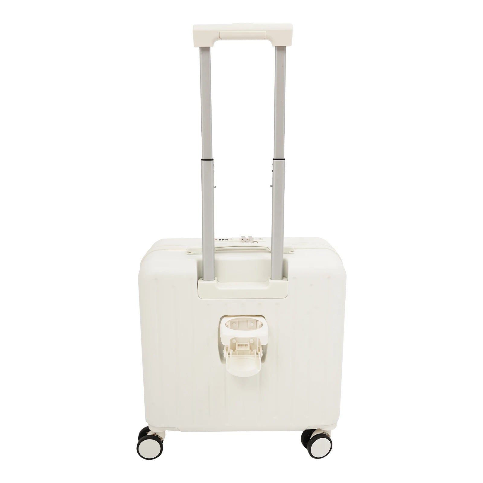 Carry on Luggage Scooter Suitcase Trolley Case 18"ABS Shell Cabin Luggage Front Open Compartment Multifunction Wheels Expandable