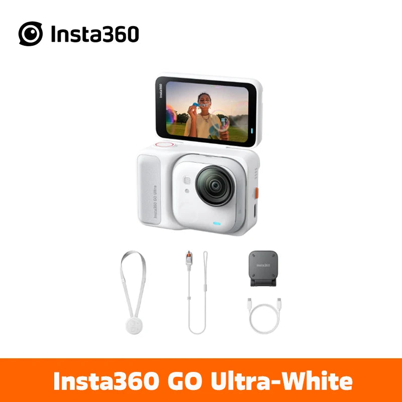 Insta360 GO Ultra Action Camera feet POV Hands-free 4K 60fps Ultra-HD Flow State stability Insta 360 GO Ultra