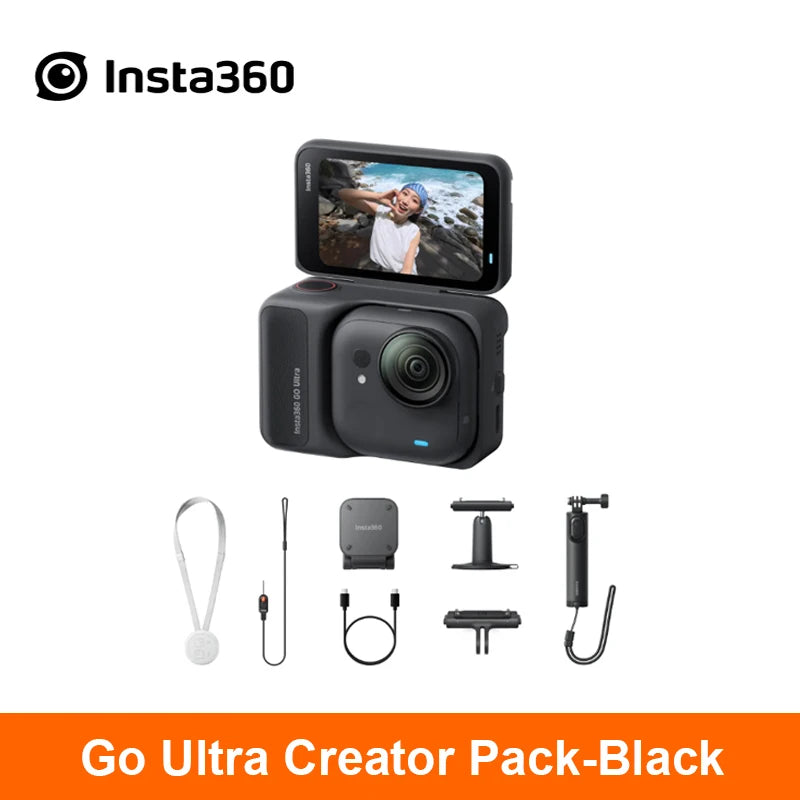 Insta360 GO Ultra Action Camera feet POV Hands-free 4K 60fps Ultra-HD Flow State stability Insta 360 GO Ultra