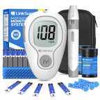 LinkSun Blood Glucose Meter G-425-3 Glucometer No Code for Diabetes Test 10/50/100pcs Strips Lancets Medical Blood Sugar mg/mmol