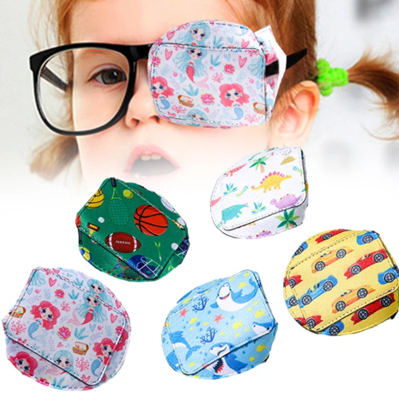 1Pc Cute Kids Strabismus Treatment Vision Care Children Health Care Kids Child Occlusion Medical Lazy Eye Patch Eyeshade