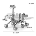 Space Exploration 3D Metal Puzzle Shuttle Hubble Space Telescope Mars Rover Model Toy for Kids Creative Jigsaw Puzzle Gift Toys