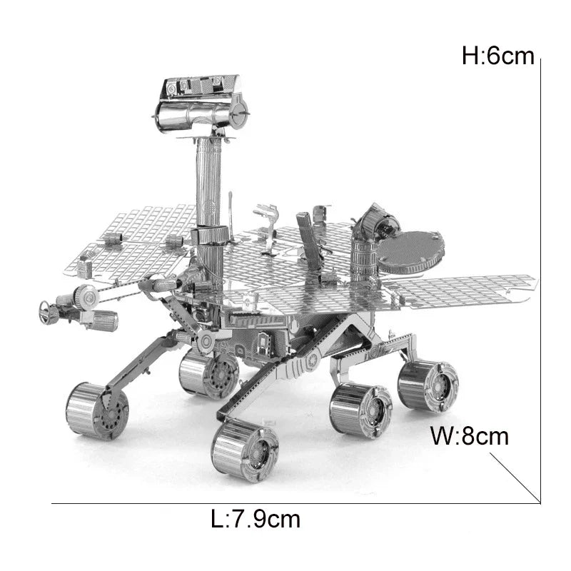 Space Exploration 3D Metal Puzzle Shuttle Hubble Space Telescope Mars Rover Model Toy for Kids Creative Jigsaw Puzzle Gift Toys