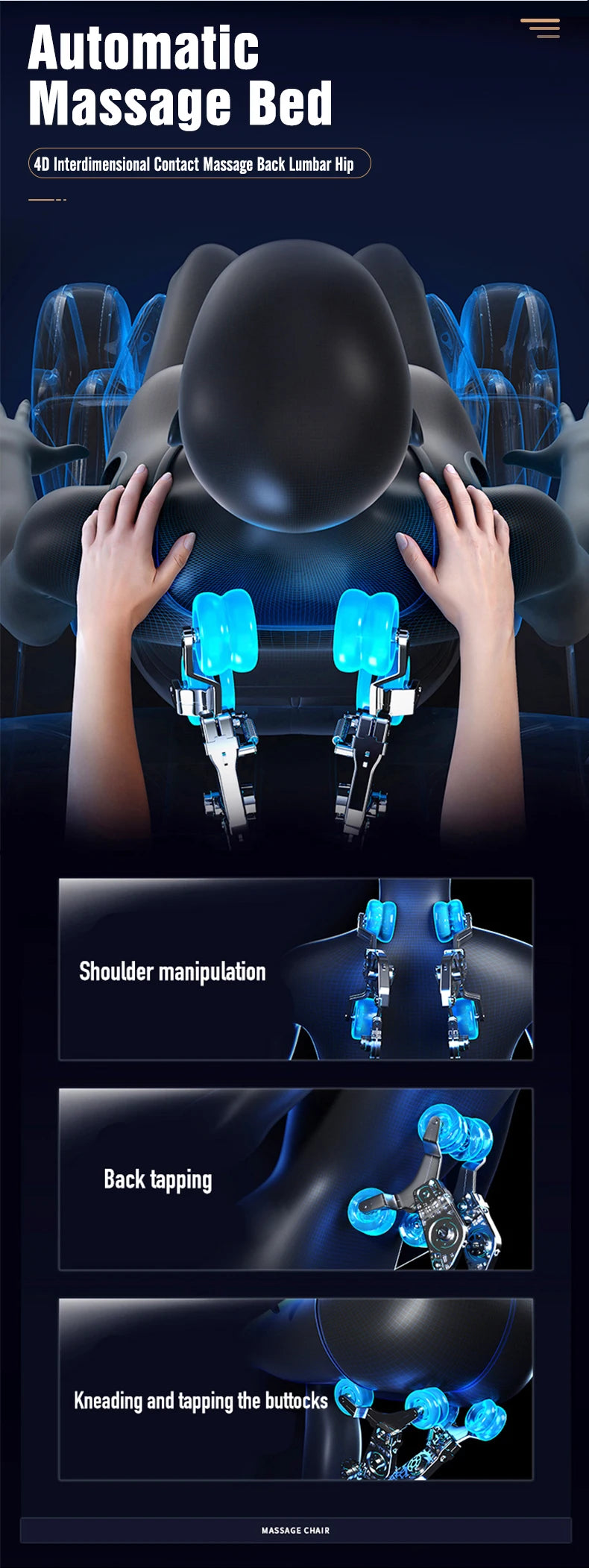 Professional Hot Sell Electric Lay Down Salon Head Spa Massage Shampoo Bed With Head Therapy and Steamer