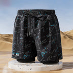 Adult Swimming Trunks Men Boxer Brief Swimsuit Set New Beach Adult Beach Shorts Quick Drying Surf Trunks with Lining Swim Pants