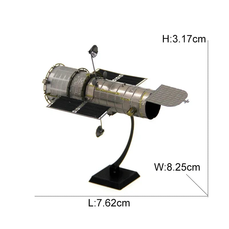 Space Exploration 3D Metal Puzzle Shuttle Hubble Space Telescope Mars Rover Model Toy for Kids Creative Jigsaw Puzzle Gift Toys