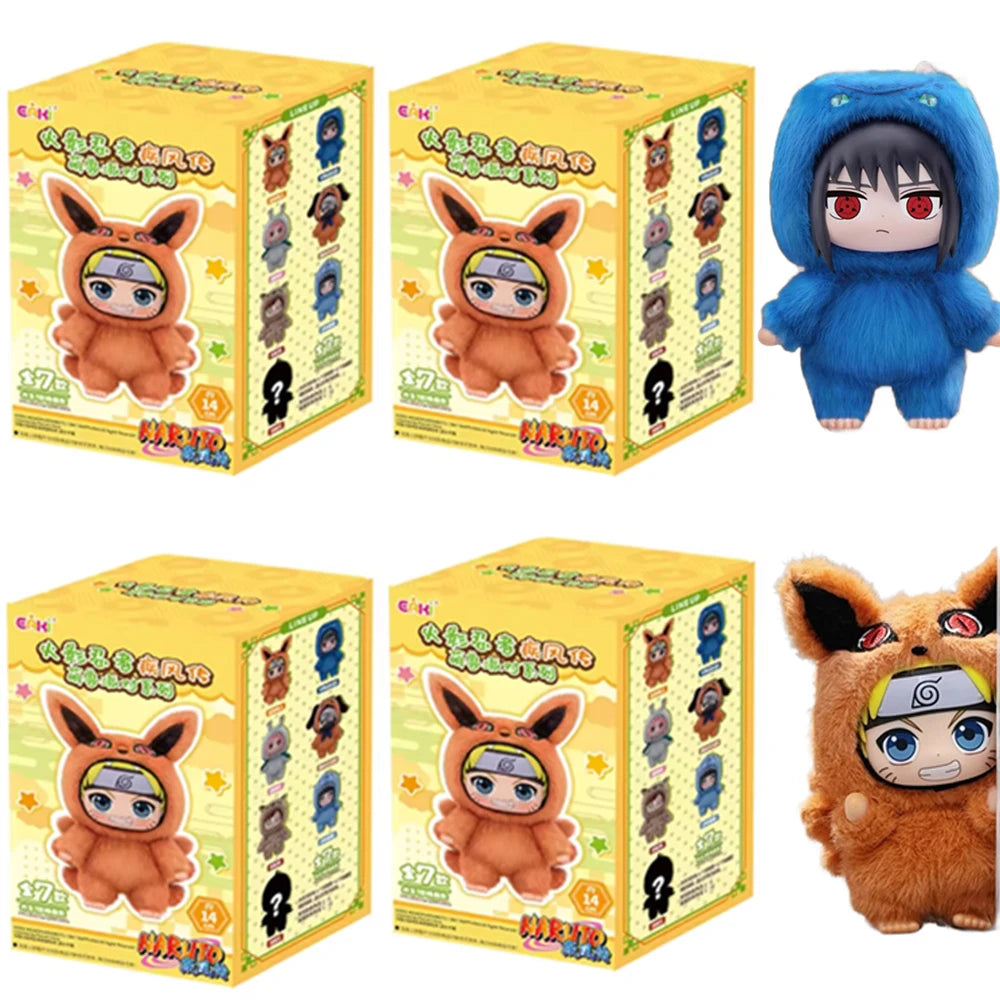 EAKI Naruto Blind box Shippuden Naruto Uzumak Sasuke Kakashi Party Series Stuffed Doll Handmade Ornament Toy Collection Gift Main image