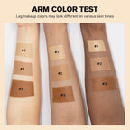 Bronze Leg & Body Makeup Foundation With Powder Puff 100ml Waterproof Long Lasting Even Skin Tone Body Tanning Cream 3 Colors
