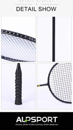 ALP ZJ2.0 Pro 4U 85g 100% Carbon Fiber + Titanium Alloy Badminton Racket Ultra-light Sports Equipment Racket Badminton Training