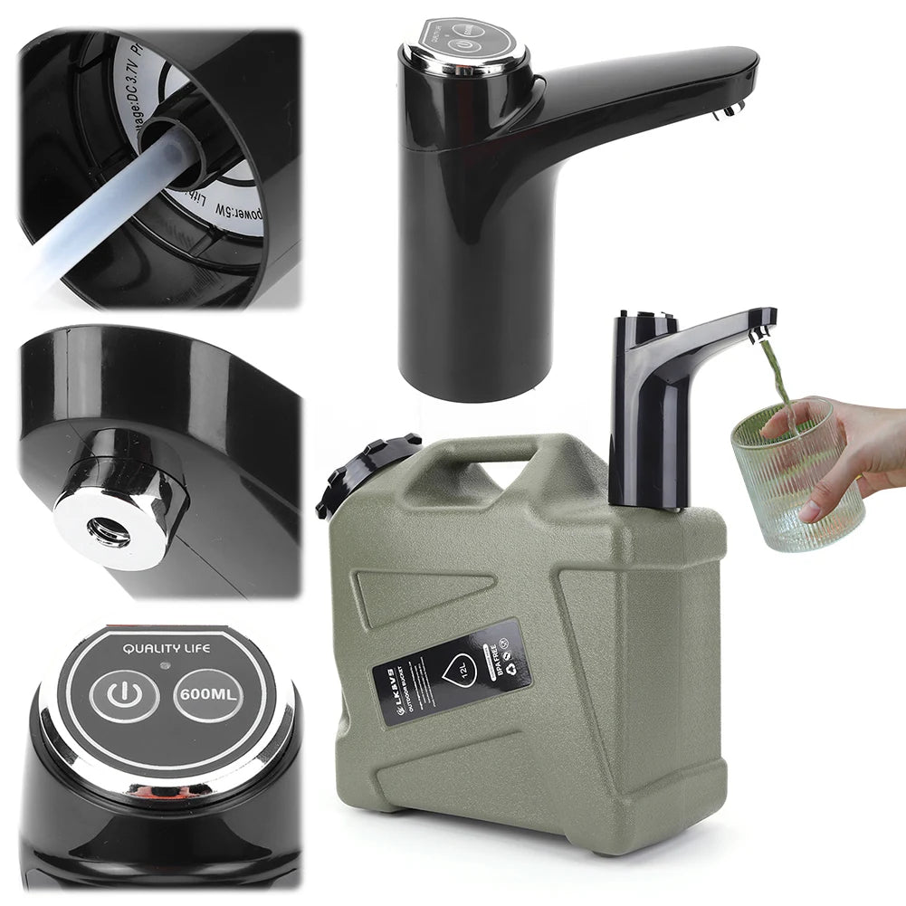 Automatic Electric Water Dispenser USB Barreled Water Pump Water Bottle Gallon Drinking Bottle Switch Water Treatment Appliances