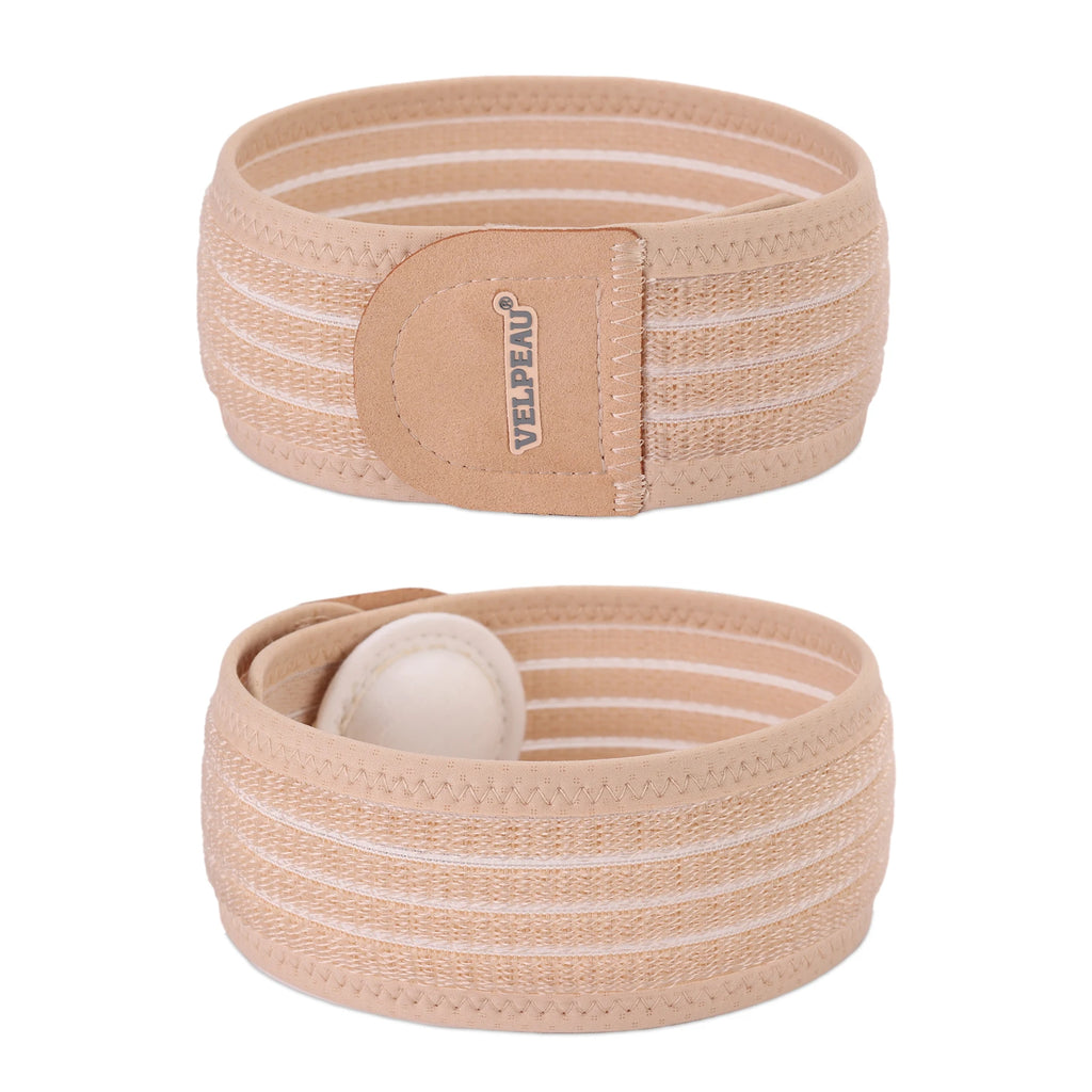 VELPEAU Baby Umbilical Hernia Belt, Newborn Belly Button Navel Band with 3 Compression Pads, Abdominal Binder Support for Infant