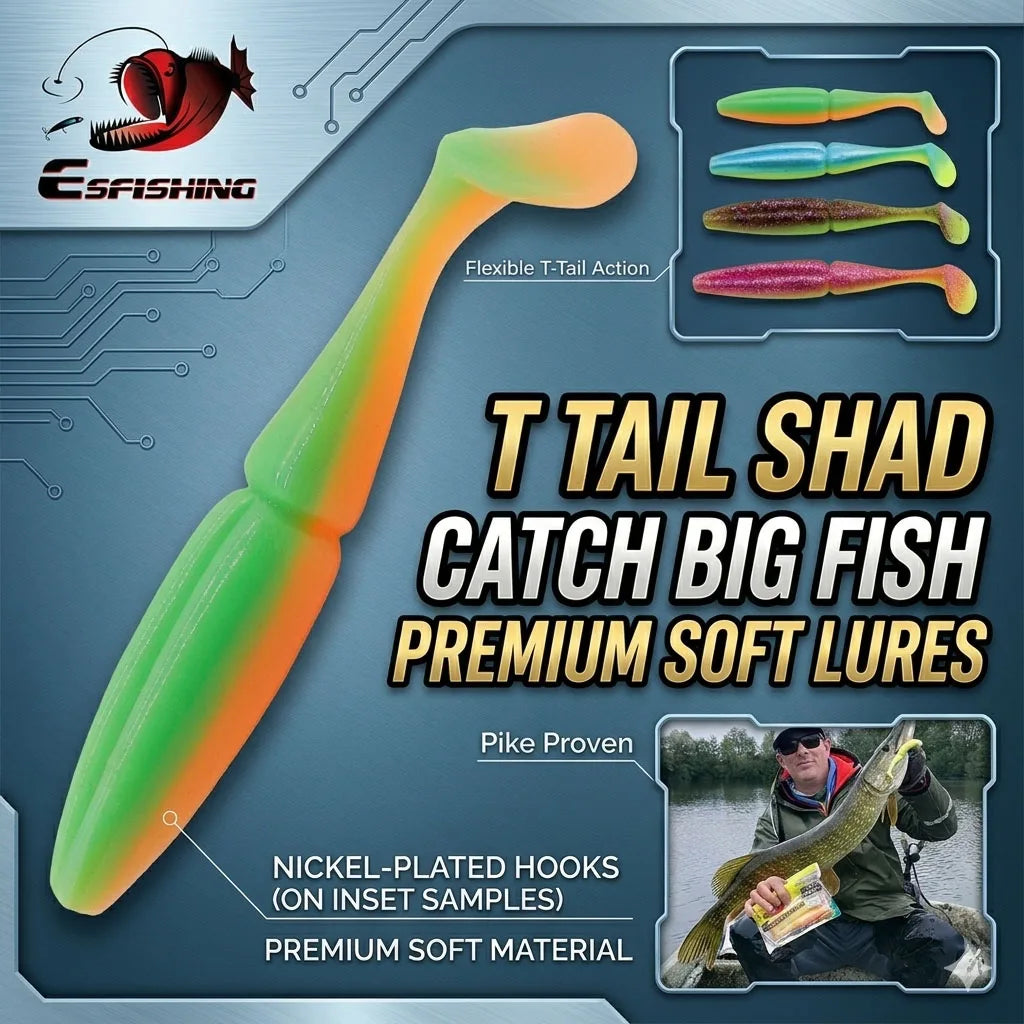 ESFISHING Fishing Lure Easy Shiner 100mm125mm155mm 200mm pesca isca artificial Silicone Bait Leurre Souple pike bass Main image