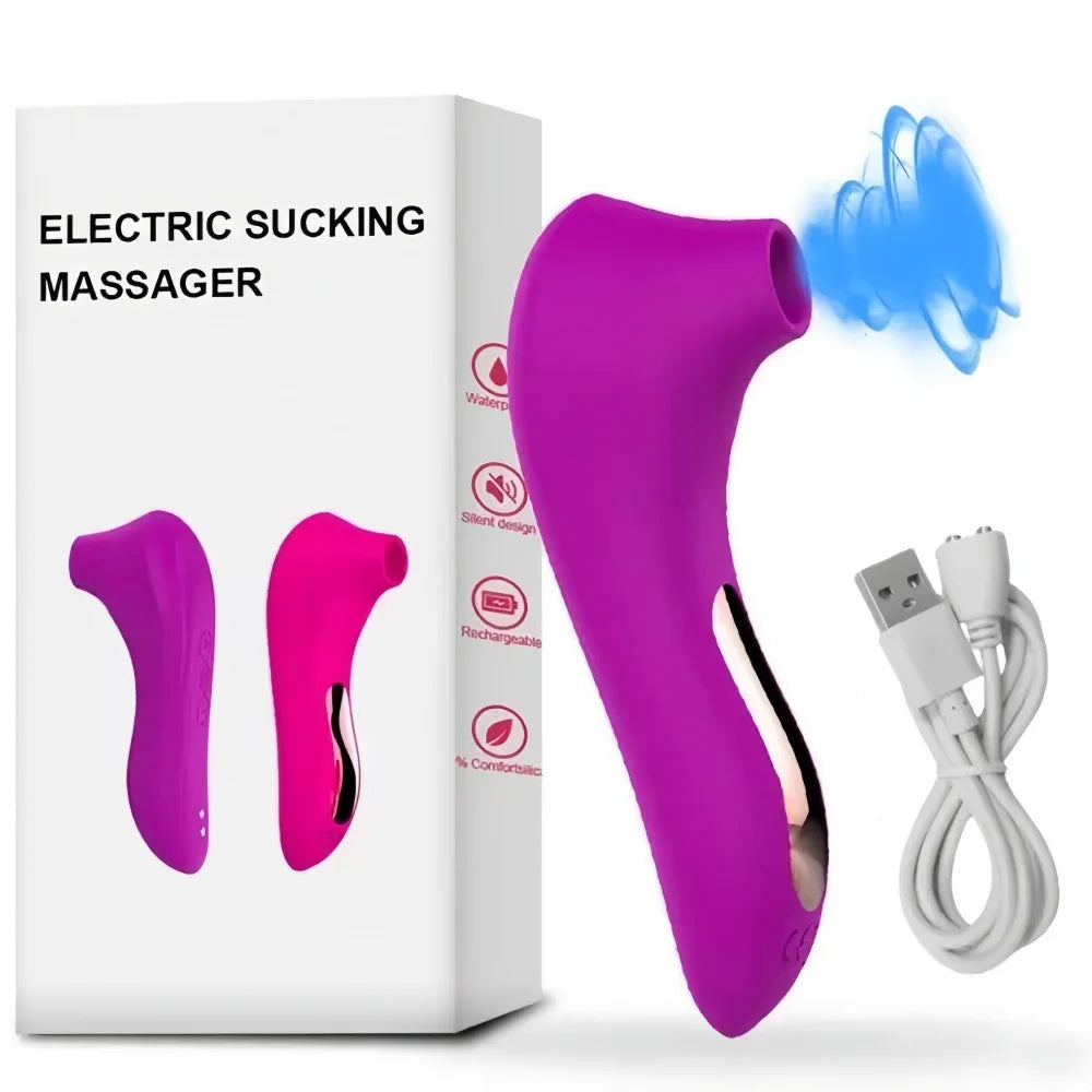 Nipple Teasing Sucking Vibrator Clitoris G-Spot Stimulating Massager Powerful Sucking Oral Sex Female Masturbator Adult Products