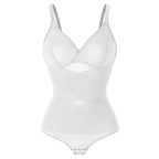 Cross Waist Tummy Control Body Shaping Bodysuit for Women Full Body Control V-Neck Mesh Breathable Briefs Underwear Butt Lifter
