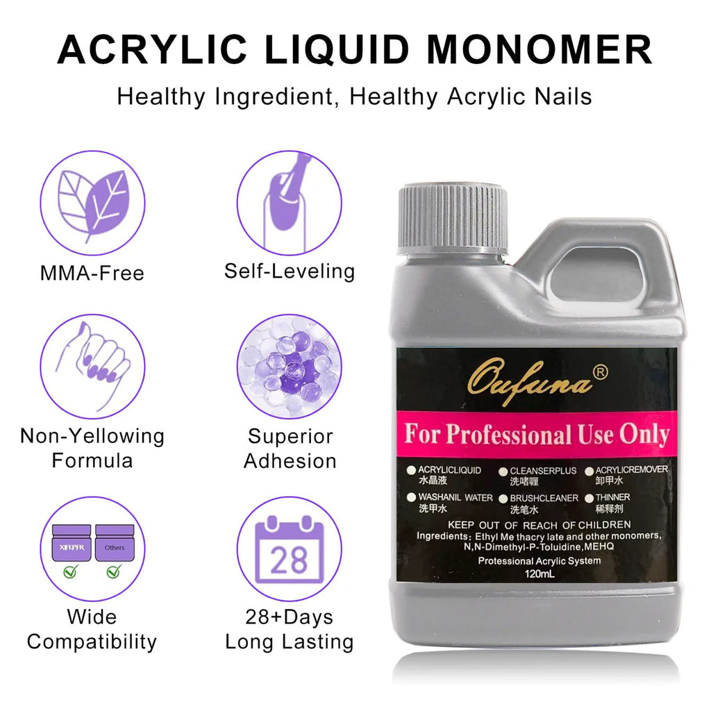 Acrylic Nail Kit Starter Set Acrylic Powder with U V Light Professional Tools with Decoration for Beginners Home Salon Gifts