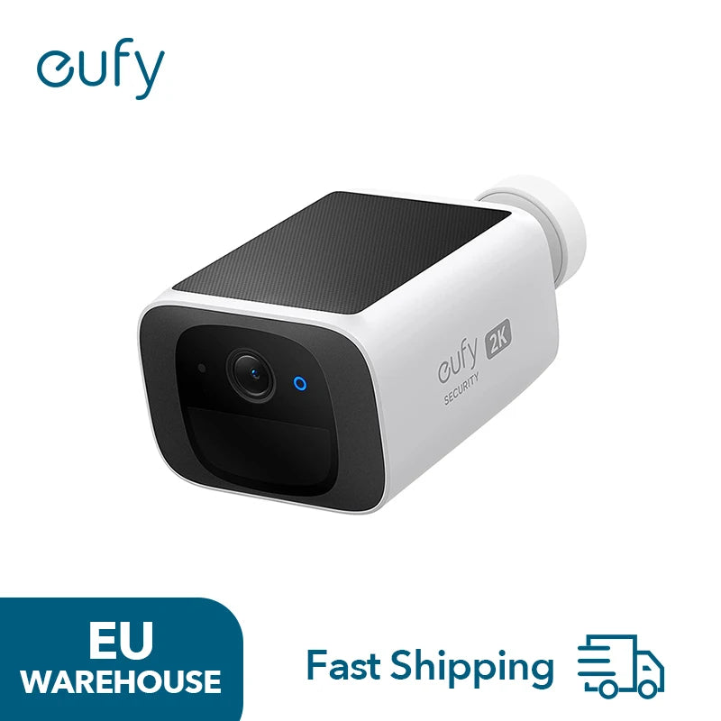 (EU stock)eufy security S220 SoloCam Solar Security Camera Wireless Outdoor Camera Continuous Power 2K Resolution Wireless