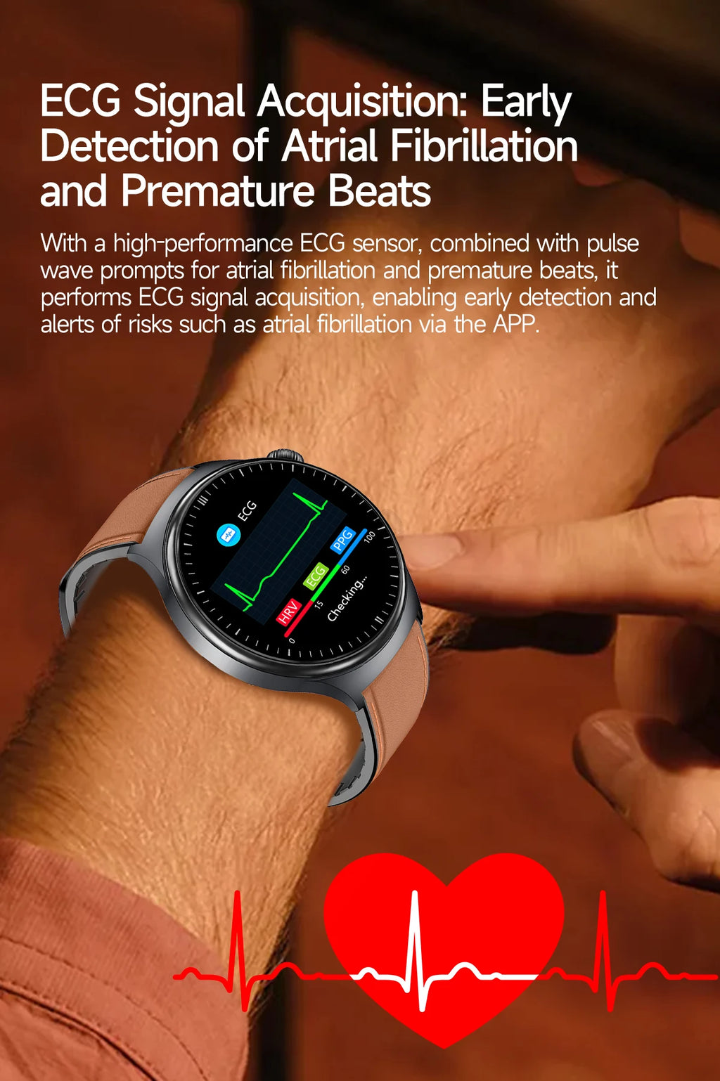 2026 New Micro Physical Examination Health SmartWatch Men ECG Uric Acid Lipids Blood Pressure BT Call Smartwatch For Android IOS