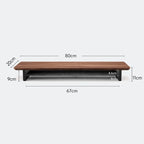 Z1 Monitor Height Increasing Rack Office Luxury Desk Setup E-sports Room Monitor Bracket Wooden Screen Stand with Compartments