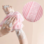 New Japanese Gentle Bath Rubbing Washcloth Nylon Bath Towel Back Exfoliating Scrub Shower Brush Sponge Body Bathroom Accessories