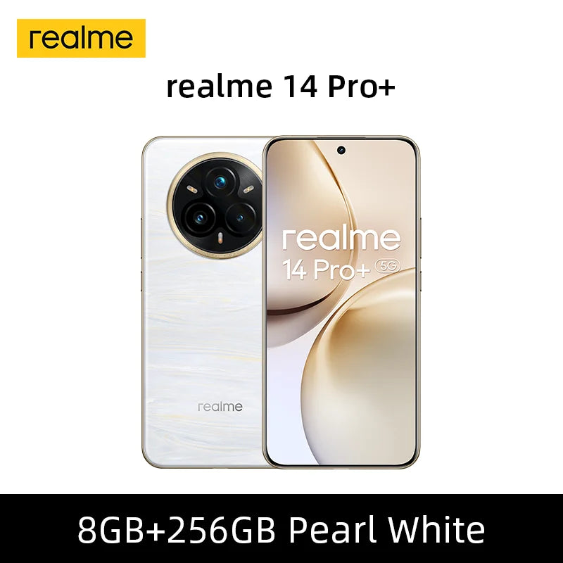 Global Version realme 14 Pro Plus 5G Smartphone Sony 3X Periscope OIS Camera Snapdragon7s Gen 3 80W SUPERVOOC Charge IP69