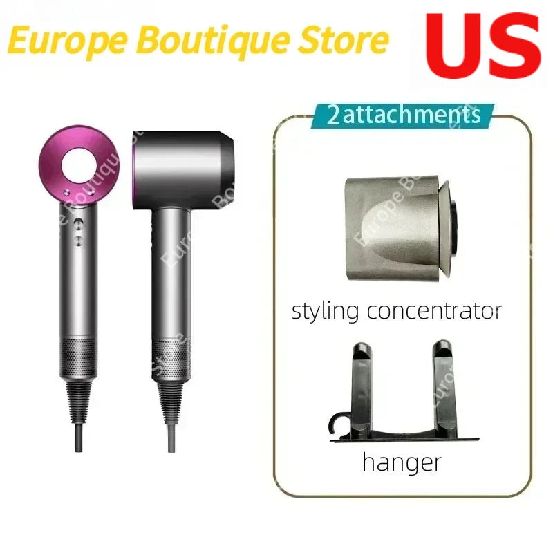 New Super Hair Dryer 220V Leafless Hair Dryer Personal Hair Care Styling Negative Ion Tool Schedule Negative Ion Electric Dryer