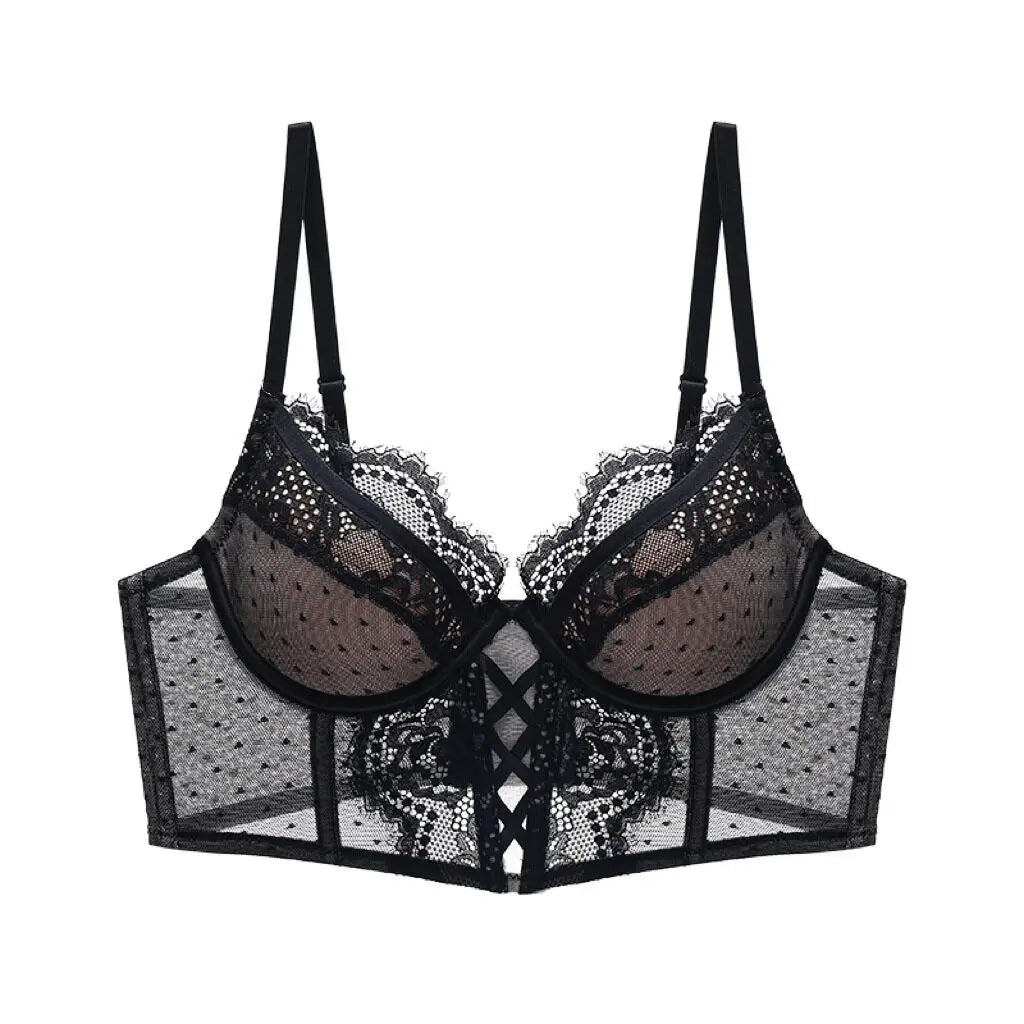 Push Up Lace Lingerie Set for  Women, Sheer Chemise with Soft Underwire Bra, Fishbone Teddy, Sexy Bridal Honeymoon Outfit, S-XL