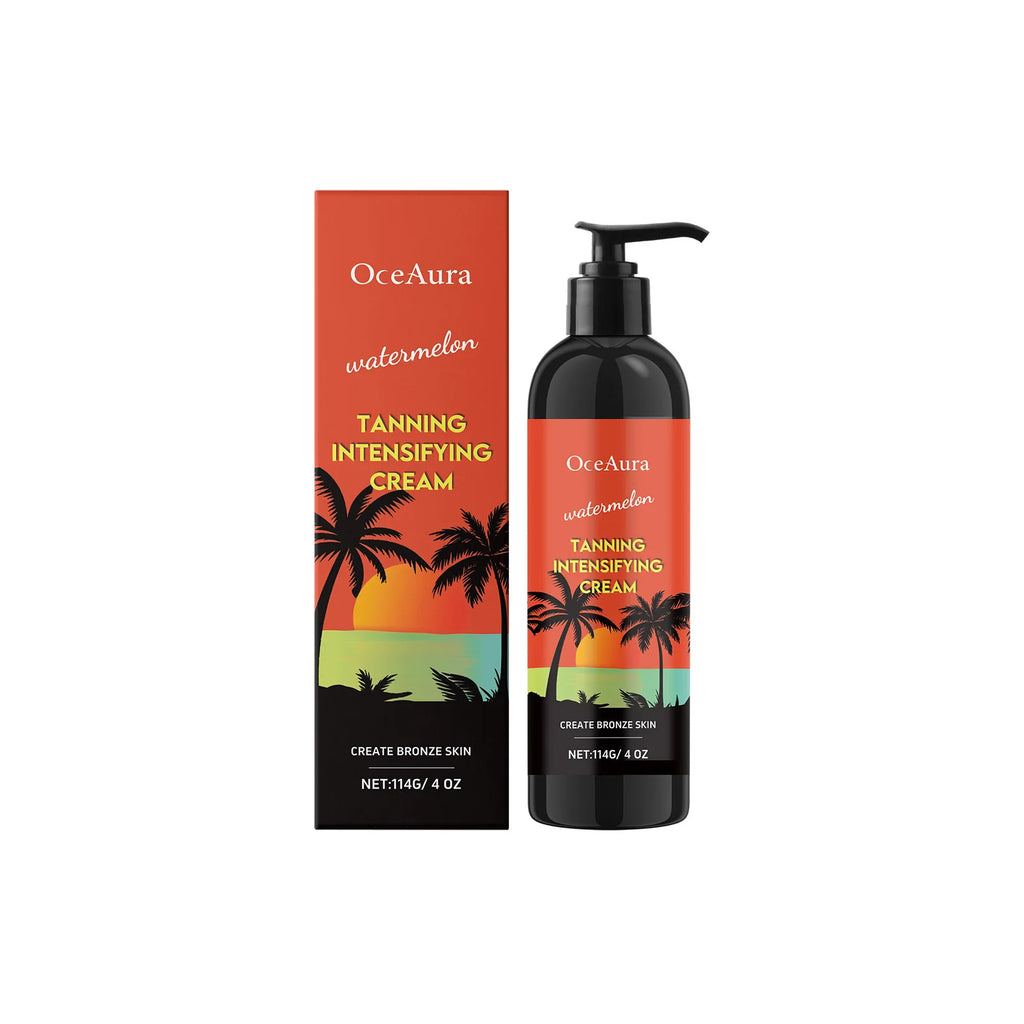Peach Self Tanner Cream Enhancing Bronzing Boosting Darkening Sunless Tanning Sun Kissed Tone Hydrating Watermelon Bronzer Cream