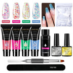 LIMEGIRL Nail Art Kit Poly Nail Gel Extending Soaking Gel Kit Nail Art Acrylic Gel Varnish Kit For Novices Semi Permanent Gel So