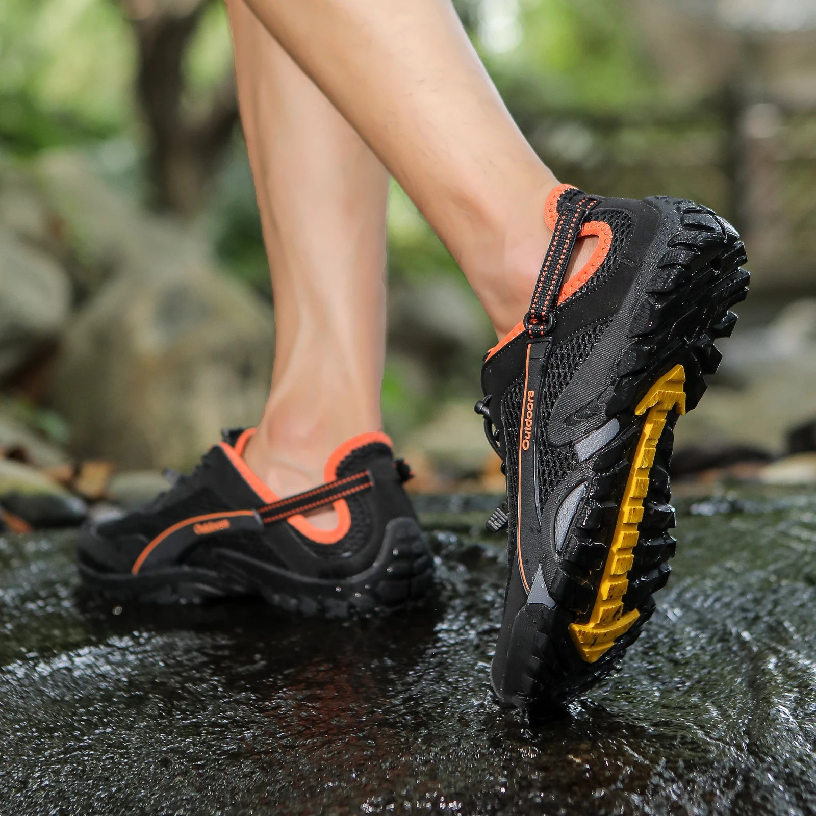 FANCYLEE Women's Hiking Shoes Breathable Mesh Trekking Sneakers Outdoor Lightweight Anti-Slip Mountain Climbing Shoes EU 36-42