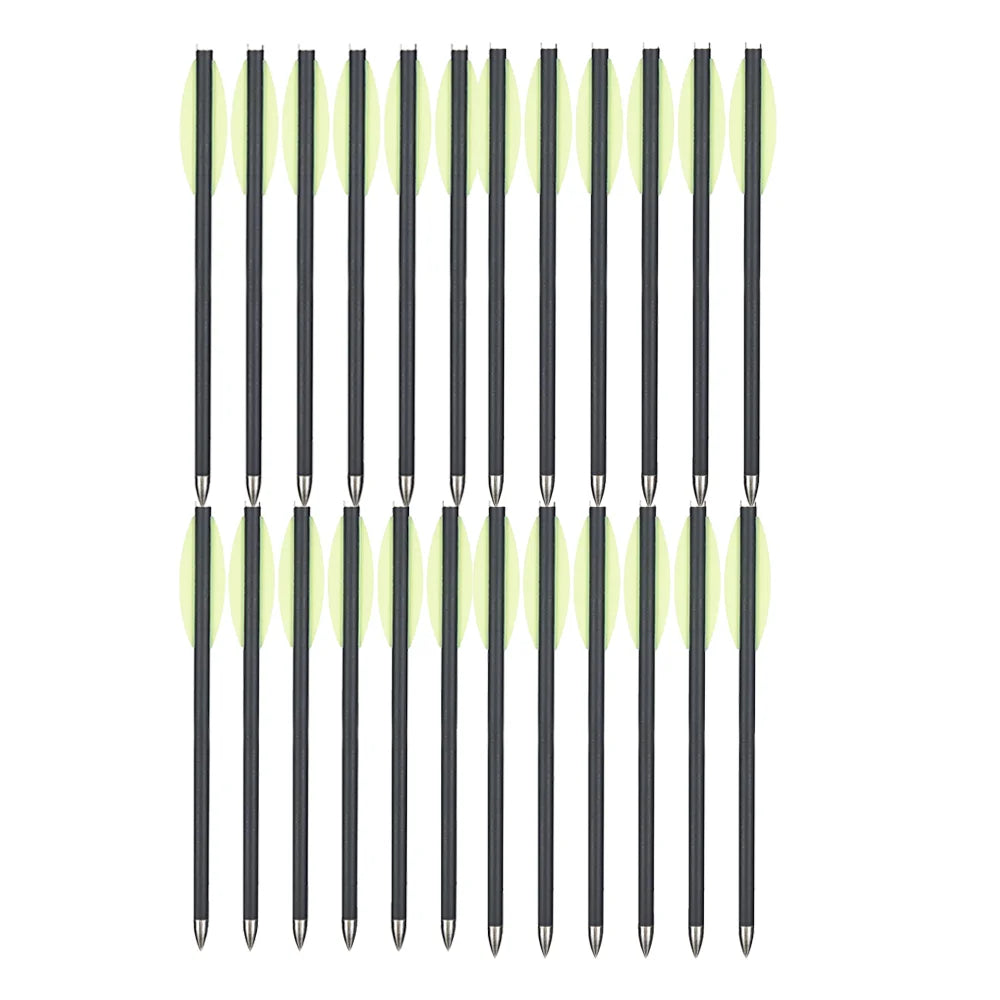 Mixed carbon crossbow for outdoor sports shooting, 6.3 inch, Willow feather, 6pcs/12PCs/24PCs