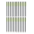 Mixed carbon crossbow for outdoor sports shooting, 6.3 inch, Willow feather, 6pcs/12PCs/24PCs